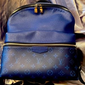 Authentic Louis Vuitton Discovery Backpack Monogram Taigarama PM